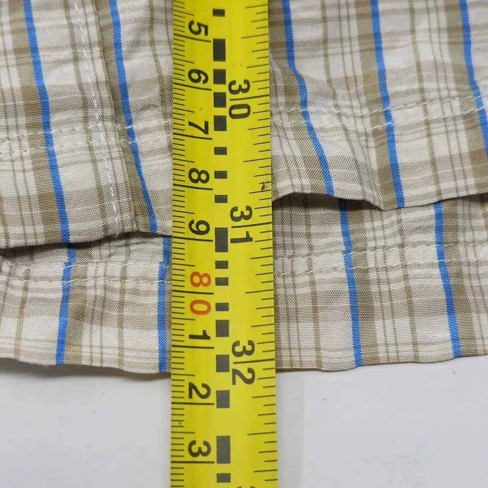 The North Face Seersucker Shirt Mens 2XL‎ Plaid Button-Up Hiking Lightweight TNF